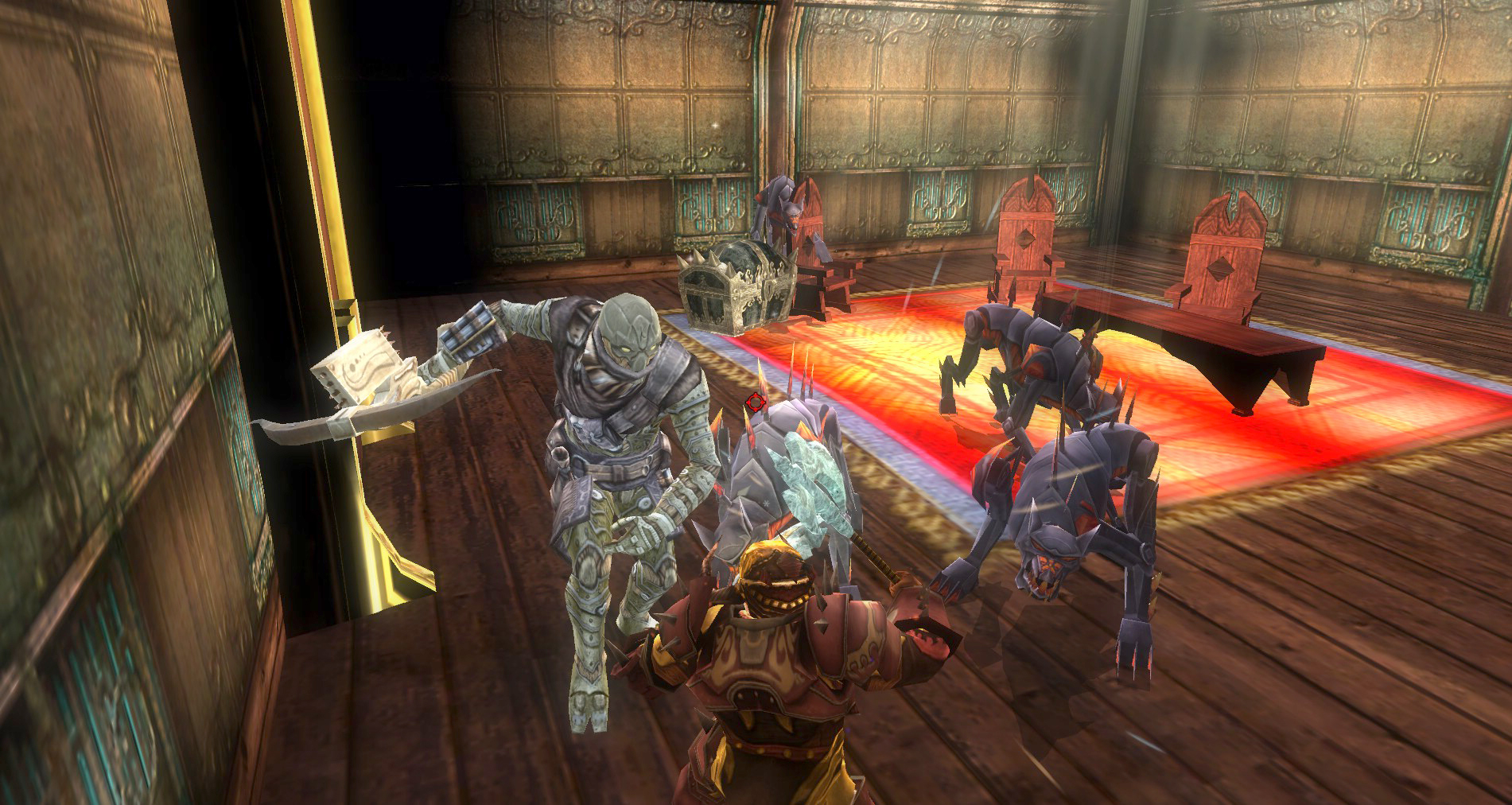 Dungeons & Dragons Online - Twizzels poses in House Cannith in our