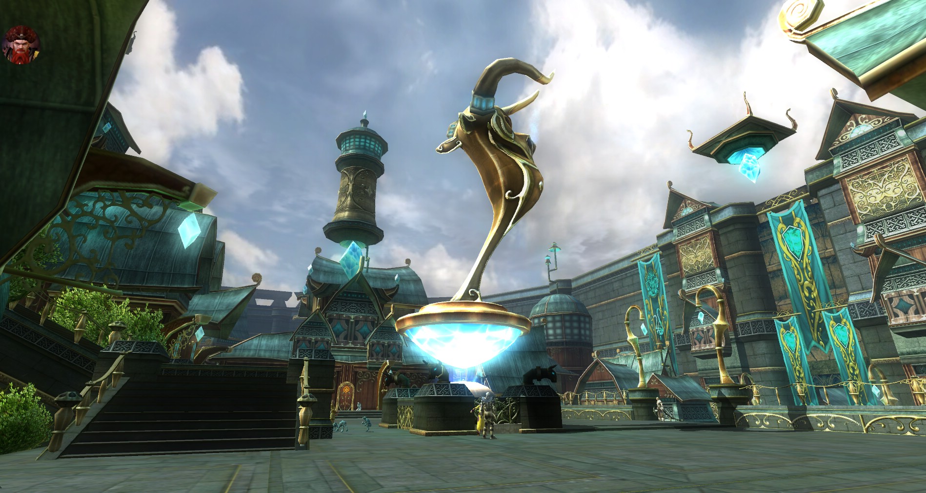 Dungeons & Dragons Online - Twizzels poses in House Cannith in our