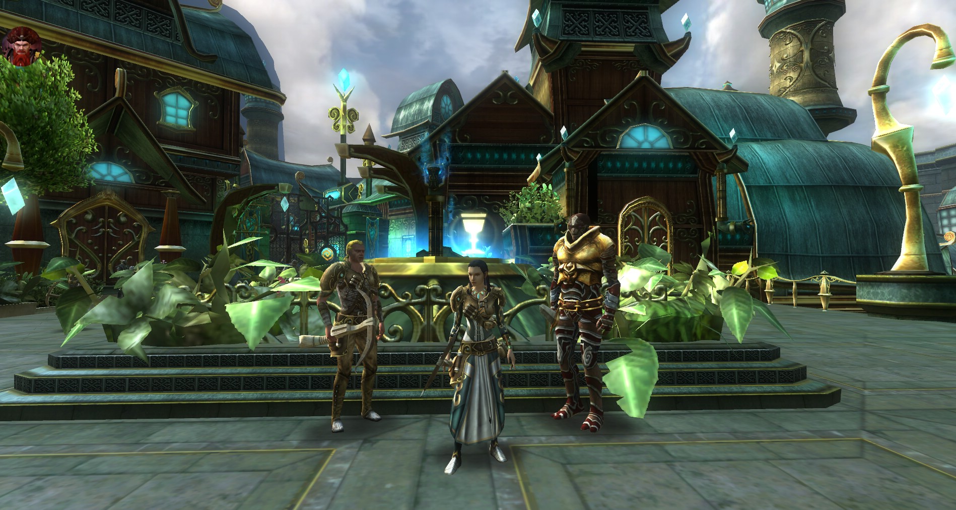 Dungeons & Dragons Online - Twizzels poses in House Cannith in our